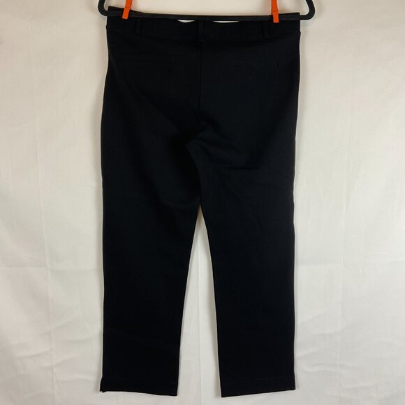 Betabrand Pants M Black Straight Leg Cropped Stretch - Picture 6 of 10